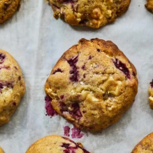 COOKIE CHOCO BLANC COEUR FRAMBOISES
